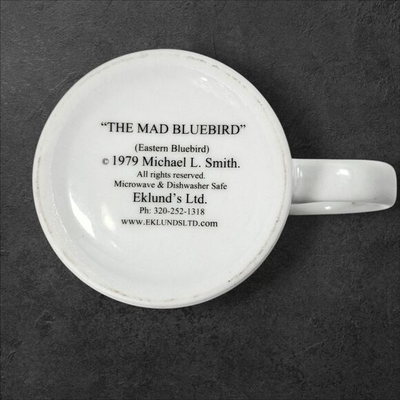 1979 “The Mad Bluebird” Mug Eklund’s Ltd Michael L Smith Eastern Bluebird Funny - Picture 5 of 9